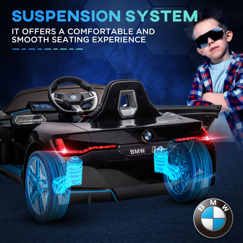 BMW Licensed Kids Electric Ride-On Car with Remote Control, Music, Lights & Suspension Wheels