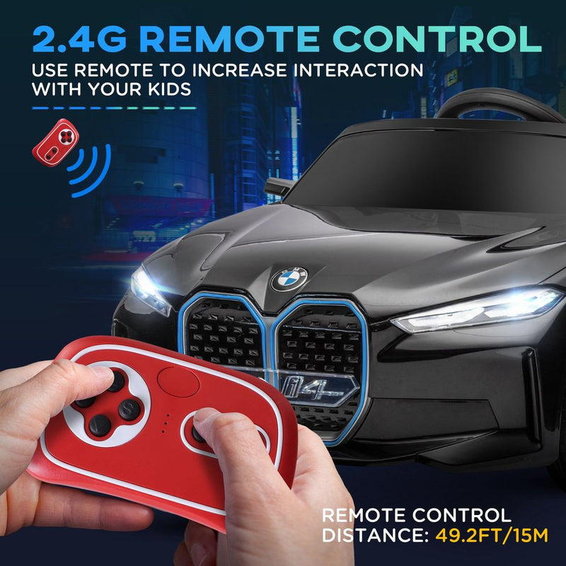 BMW Licensed Kids Electric Ride-On Car with Remote Control, Music, Lights & Suspension Wheels