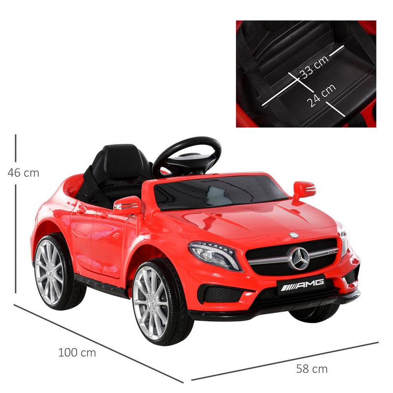 6V Licensed Mercedes Benz Kids Ride On Car with Remote Light Music