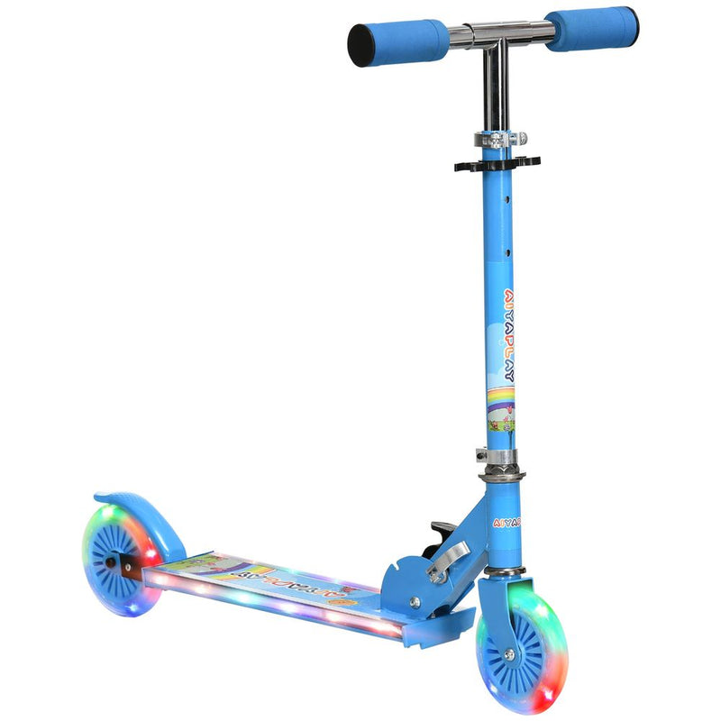 Scooter for kids Aged 3-7 Years With Lights, Music And Adjustable Height - Blue