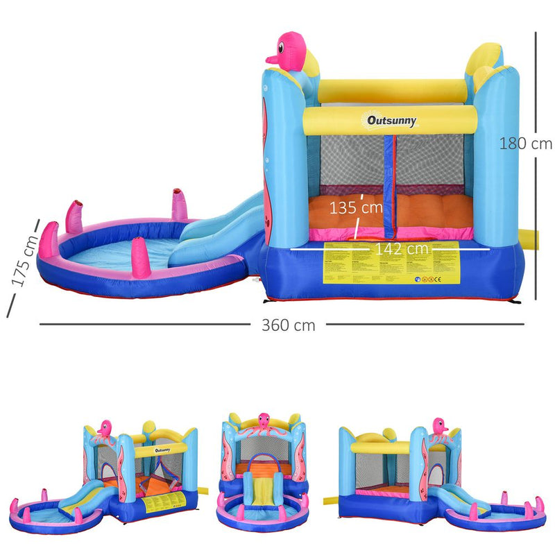 Bouncy Castle Slide Water Pool Trampoline And Blower