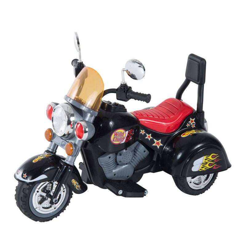 6V Kids Electric Motorbike Child Ride On Toy With Lights Sound Black