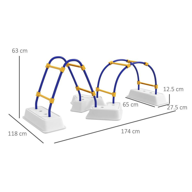 Outsunny Kids Climbing Frame with Climbing Arch, Triangle Climber, for 3-6 Years