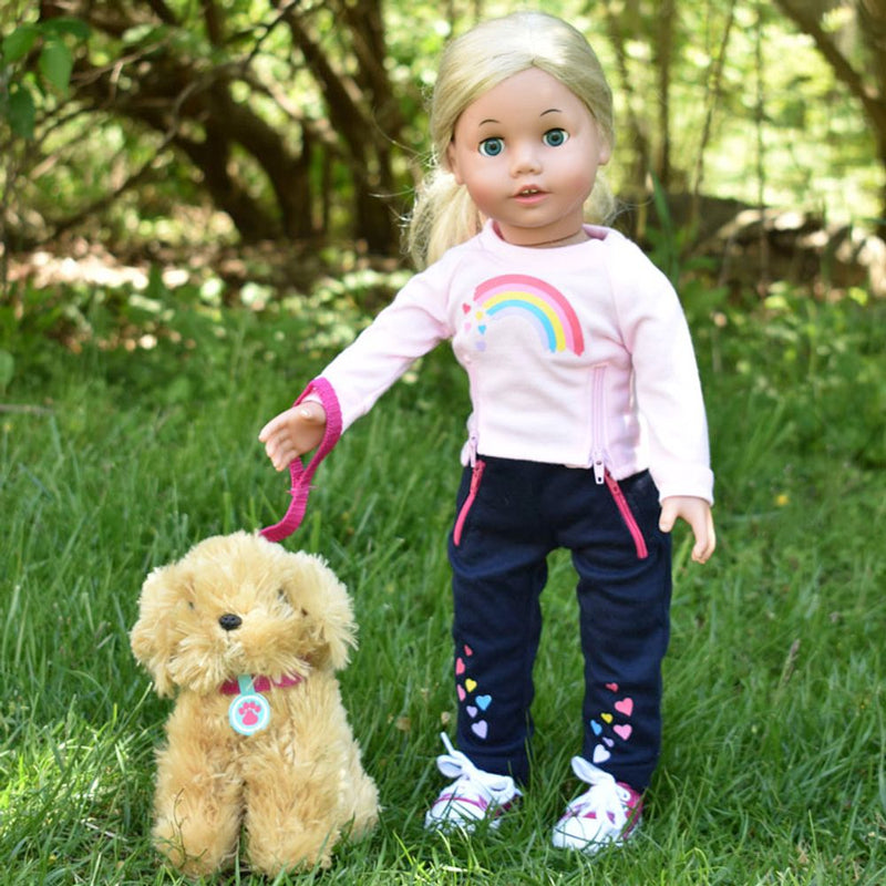 Interactive Baby Doll Puppy Dog Playset - Includes 8 Accessories