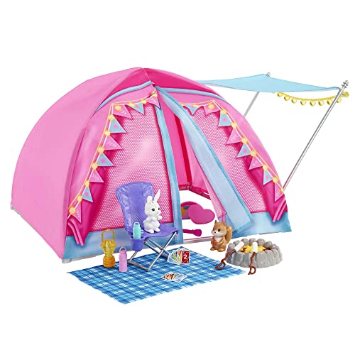 Barbie Let's Go Camping Tent Playset and 2 Dolls