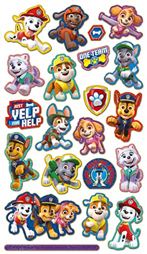 Paw Patrol Foil Stickers Sparkly Reusable Stickers