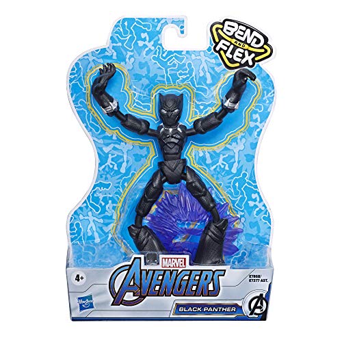 Bend and Flex Black Panther 15cm Bendable Action Figure Marvel Avengers - Deriax Toys