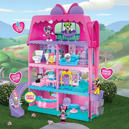 Disney Minnie Mouse Bow-Tel Hotel Dollhouse Playset