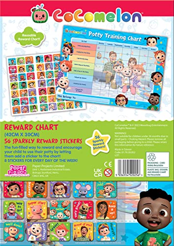 CoComelon Potty Training Reward Chart with stickers