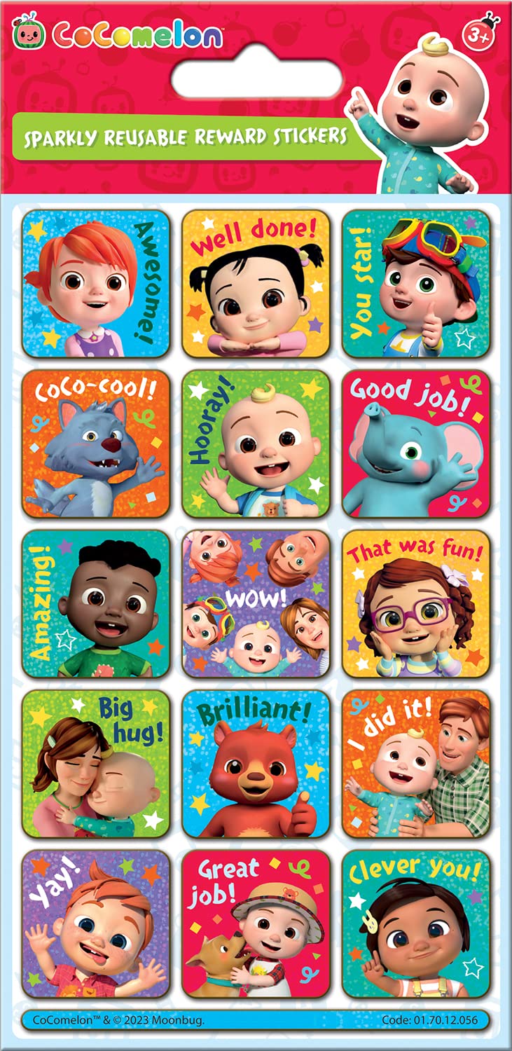 Cocomelon Reward Stickers | Reusable Rewards Stickers