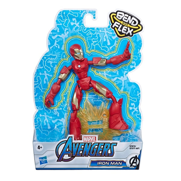 Bend and Flex Iron Man 15cm Bendable Action Figure Marvel Avengers - Deriax Toys