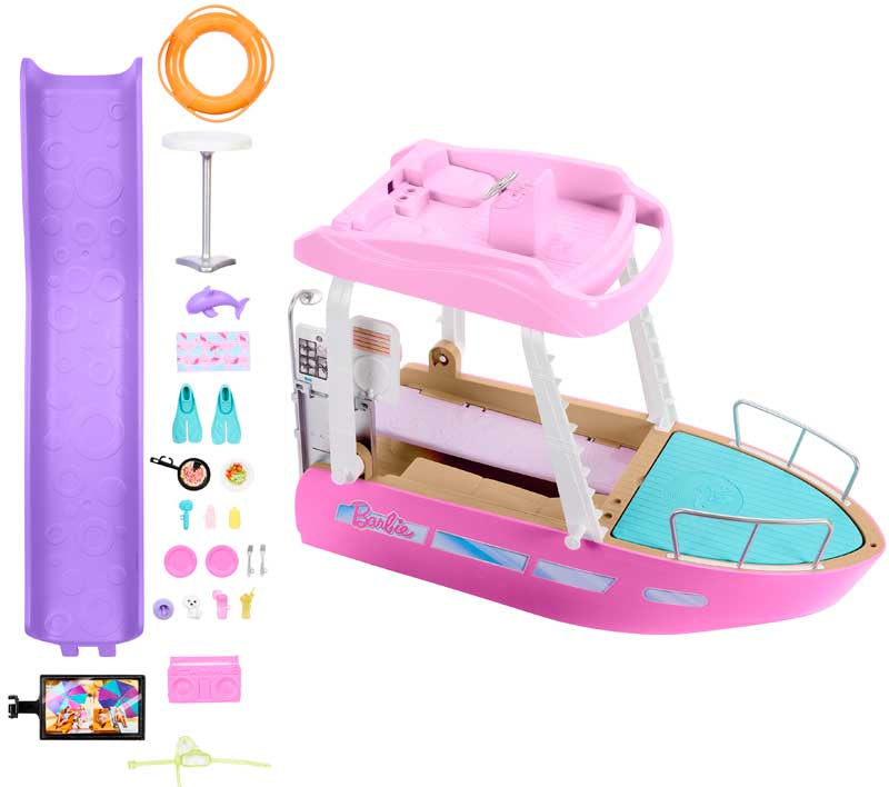 Barbie Dream Boat Playset with Pool, Slide & Accessories