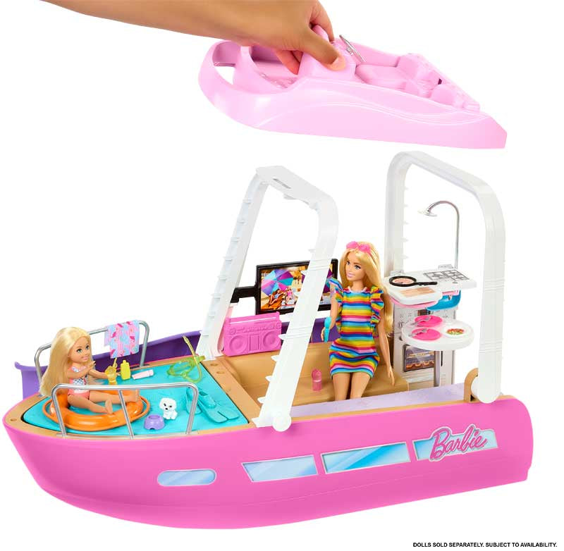 Barbie Dream Boat Playset with Pool, Slide & Accessories