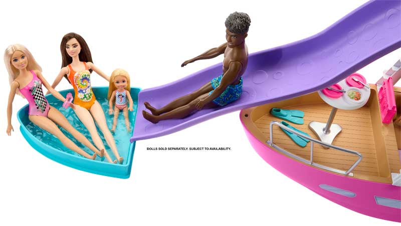 Barbie Dream Boat Playset with Pool, Slide & Accessories