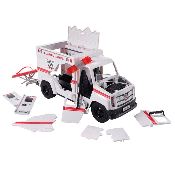 WWE Wrekkin Slambulance Vehicle - Deriax Toys