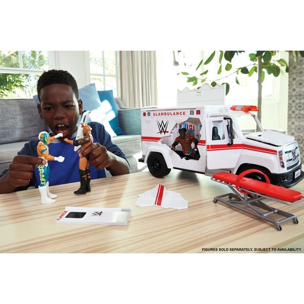 WWE Wrekkin Slambulance Vehicle - Deriax Toys