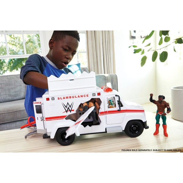 WWE Wrekkin Slambulance Vehicle - Deriax Toys