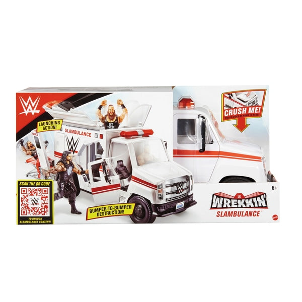 WWE Wrekkin Slambulance Vehicle - Deriax Toys